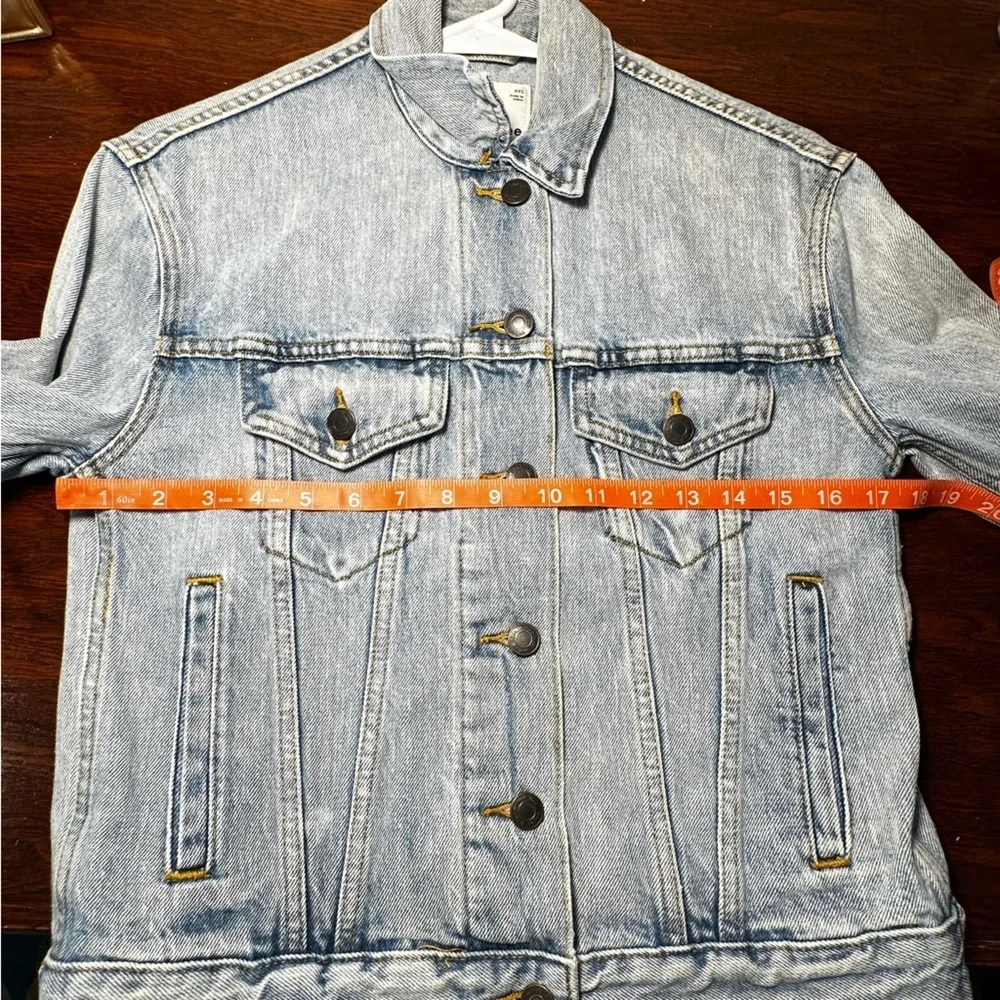 Wilfred Free Acid Wash Trucker Style Denim Jacket XXS Like New